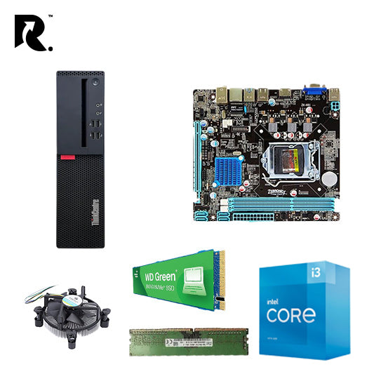 Lenovo Proc 8i3 - Professional Computer, 8th Generation, Intel Core i3, 8GB RAM 256 GB SSD DESKTOP PC CPU ONLY